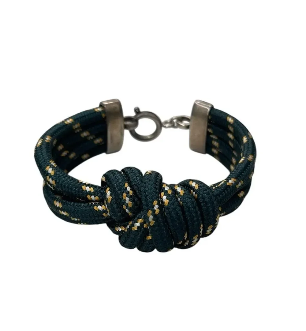 Isabel Marant Knot Bracelet Green Cord Wrap